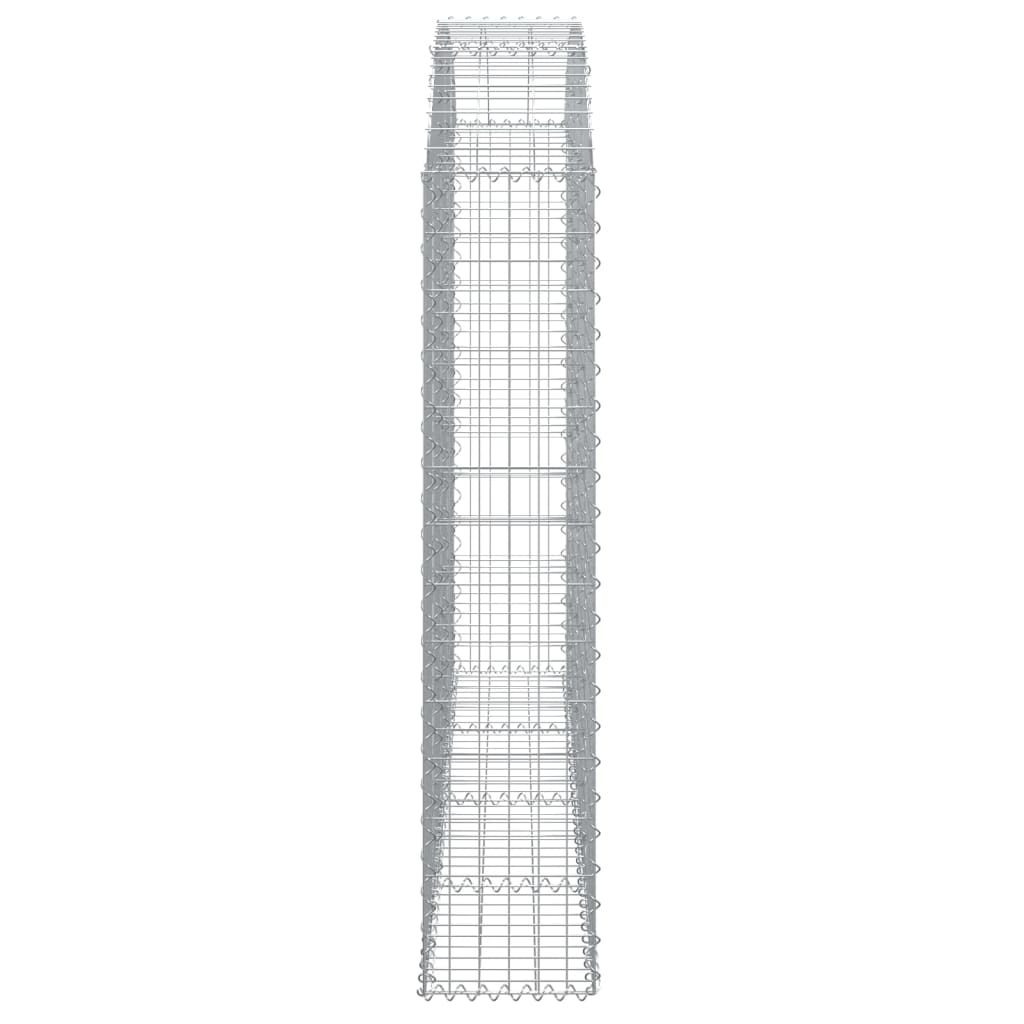Arched Gabion Basket 200x30x140/160 cm Galvanised Iron