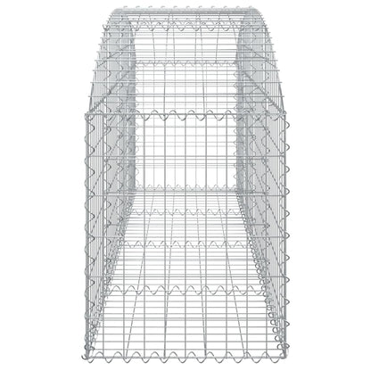 Arched Gabion Basket 200x50x60/80 cm Galvanised Iron