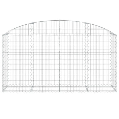 Arched Gabion Basket 200x50x100/120 cm Galvanised Iron