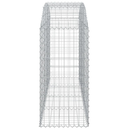 Arched Gabion Basket 200x50x100/120 cm Galvanised Iron