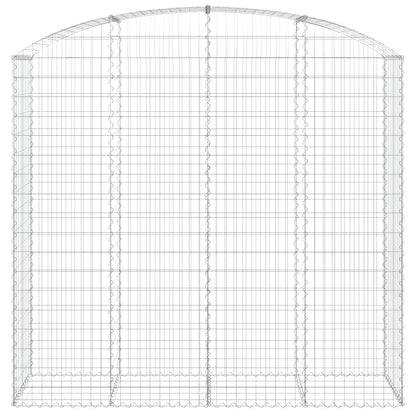 Arched Gabion Basket 200x50x180/200 cm Galvanised Iron