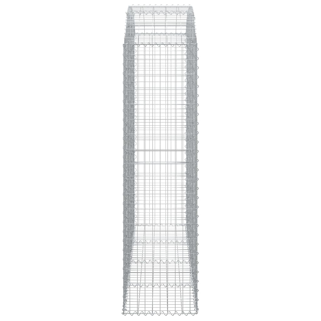 Arched Gabion Basket 200x50x180/200 cm Galvanised Iron