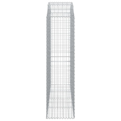 Arched Gabion Basket 200x50x180/200 cm Galvanised Iron