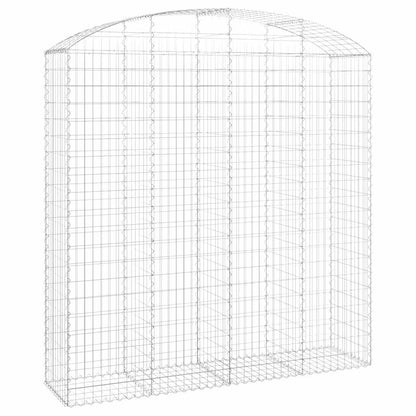 Arched Gabion Basket 200x50x200/220 cm Galvanised Iron