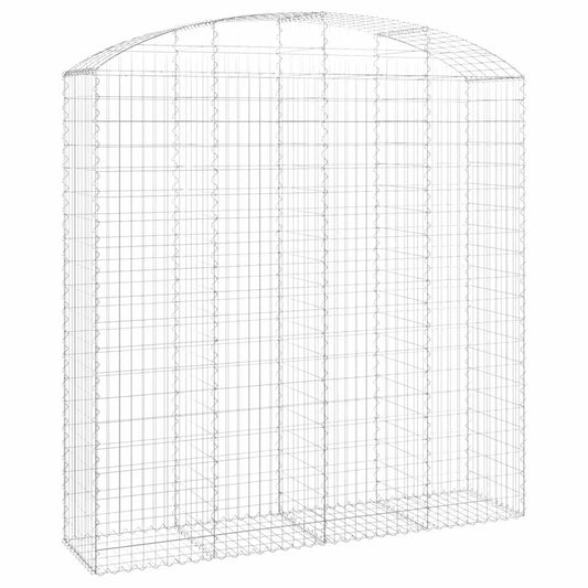 Arched Gabion Basket 200x50x200/220 cm Galvanised Iron