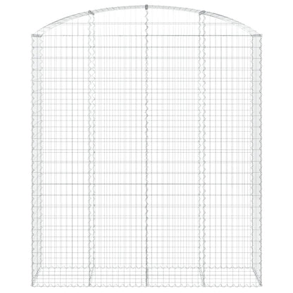 Arched Gabion Basket 200x50x220/240 cm Galvanised Iron