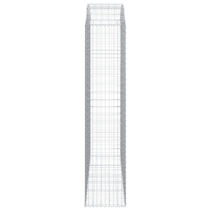 Arched Gabion Basket 200x50x220/240 cm Galvanised Iron