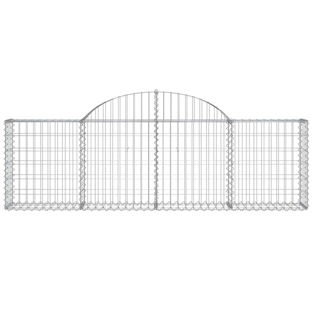 Arched Gabion Basket 200x30x60/80 cm Galvanised Iron
