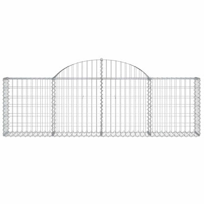 Arched Gabion Basket 200x30x60/80 cm Galvanised Iron