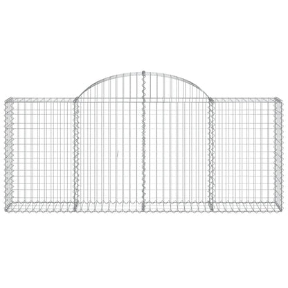 Arched Gabion Basket 200x30x80/100 cm Galvanised Iron
