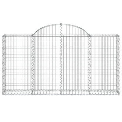 Arched Gabion Basket 200x30x100/120 cm Galvanised Iron
