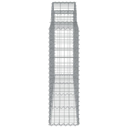 Arched Gabion Basket 200x30x100/120 cm Galvanised Iron