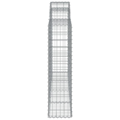 Arched Gabion Basket 200x30x120/140 cm Galvanised Iron