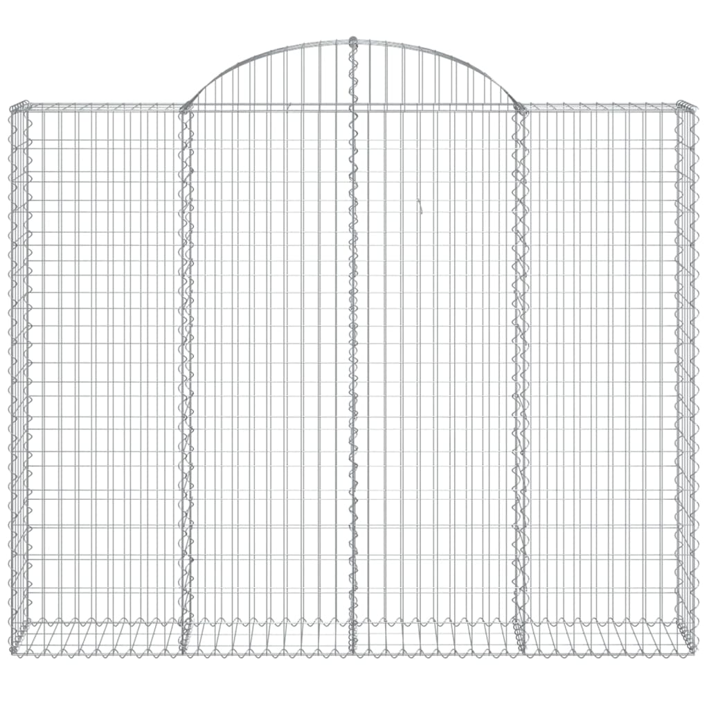 Arched Gabion Basket 200x30x160/180 cm Galvanised Iron