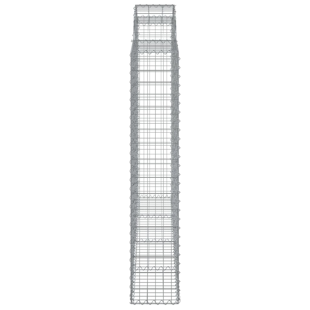 Arched Gabion Basket 200x30x160/180 cm Galvanised Iron