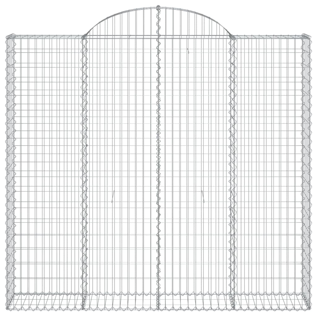 Arched Gabion Basket 200x30x180/200 cm Galvanised Iron