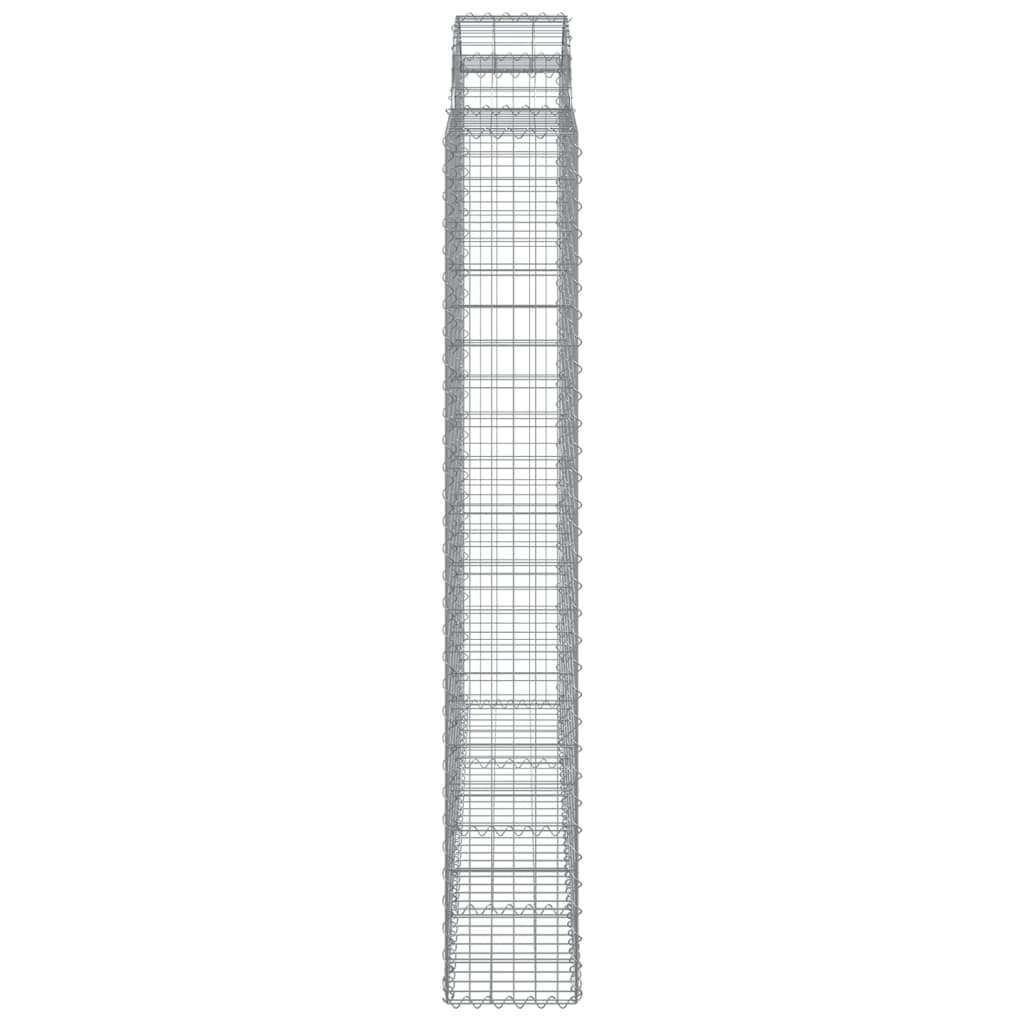 Arched Gabion Basket 200x30x200/220 cm Galvanised Iron