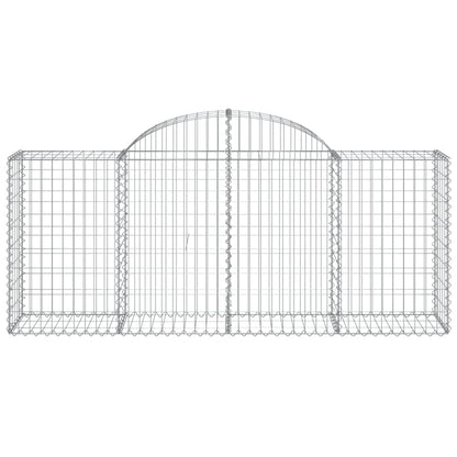 Arched Gabion Basket 200x50x80/100 cm Galvanised Iron