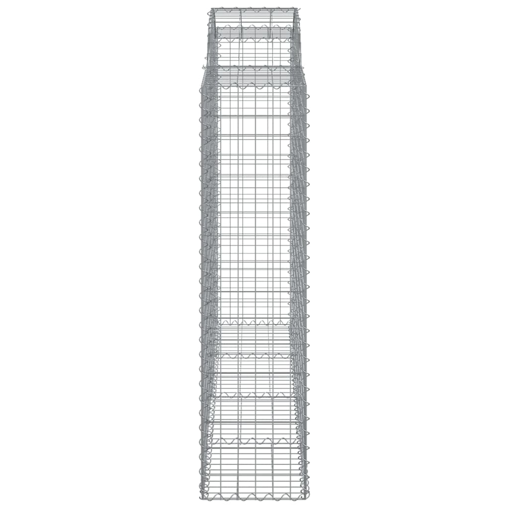 Arched Gabion Basket 200x50x160/180 cm Galvanised Iron