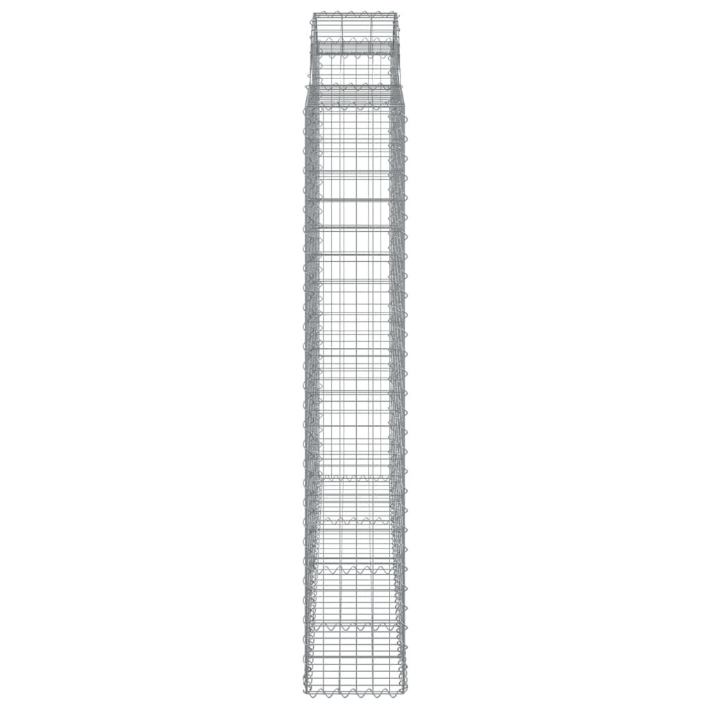 Arched Gabion Basket 200x50x180/200 cm Galvanised Iron