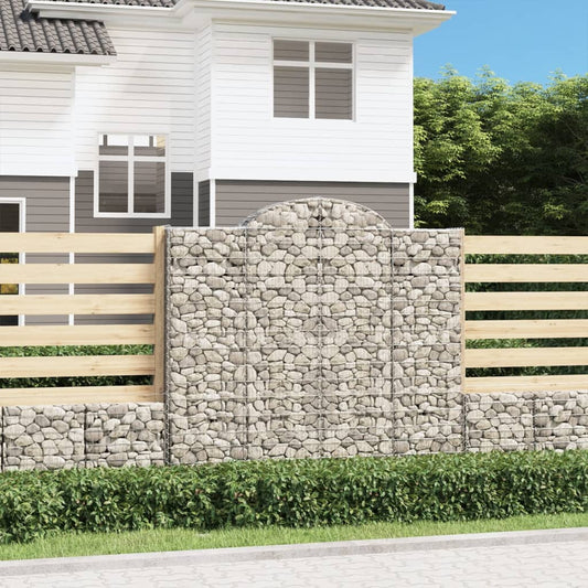 Arched Gabion Basket 200x50x180/200 cm Galvanised Iron