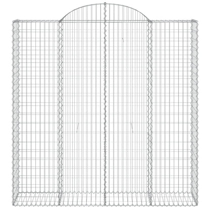 Arched Gabion Basket 200x50x200/220 cm Galvanised Iron