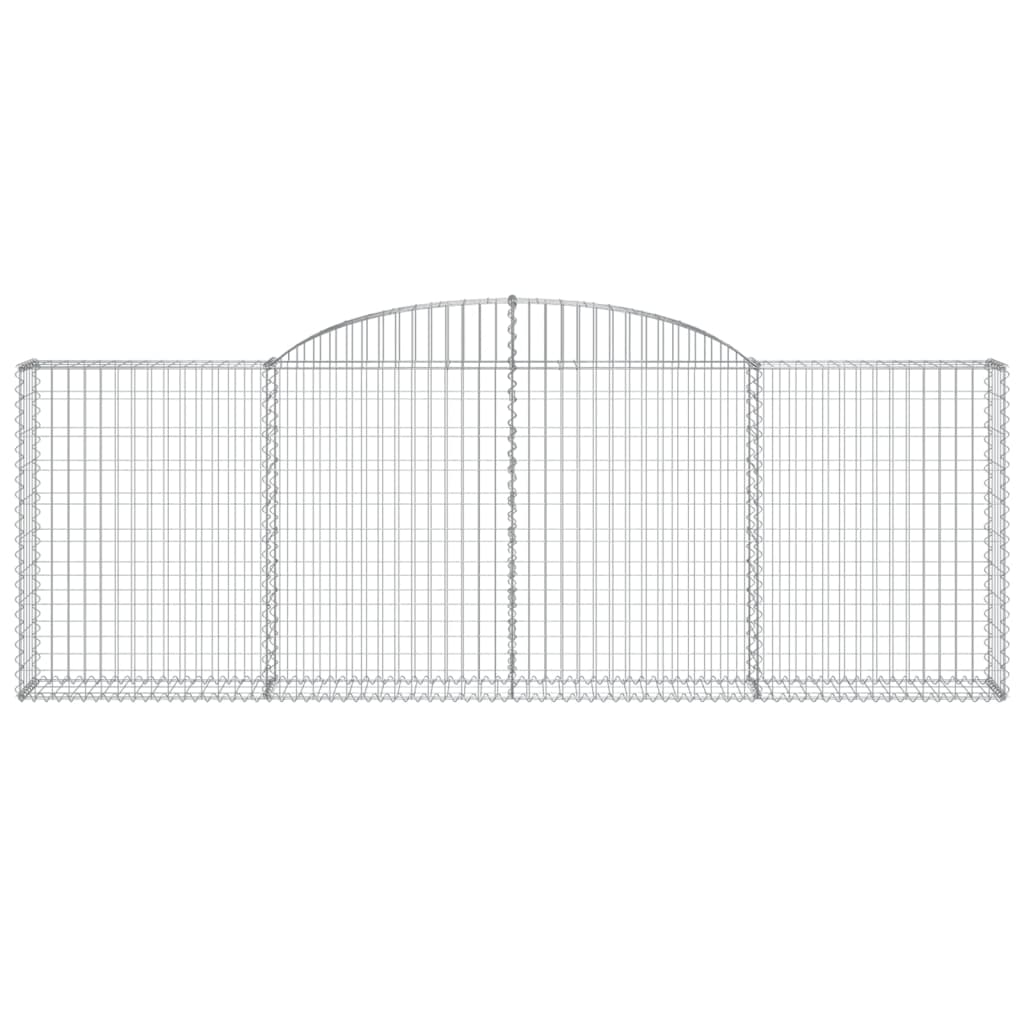 Arched Gabion Basket 300x30x100/120 cm Galvanised Iron