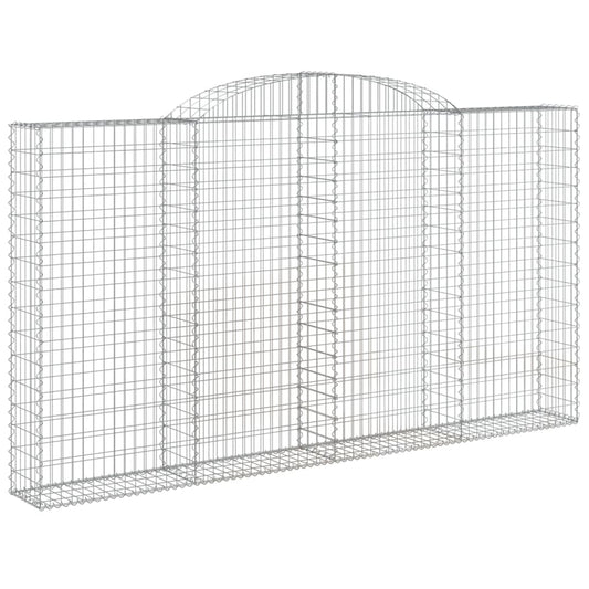 Arched Gabion Basket 300x30x160/180 cm Galvanised Iron