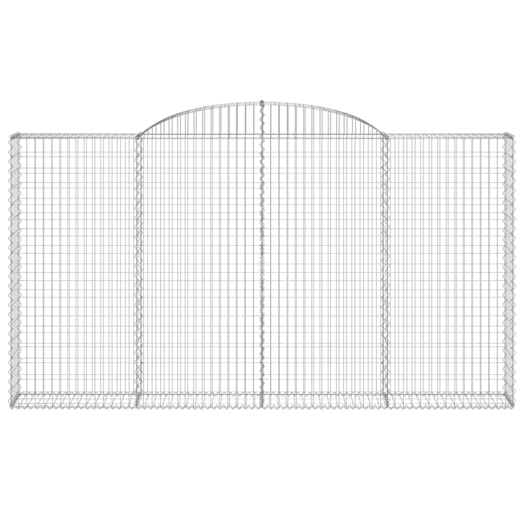 Arched Gabion Basket 300x30x160/180 cm Galvanised Iron