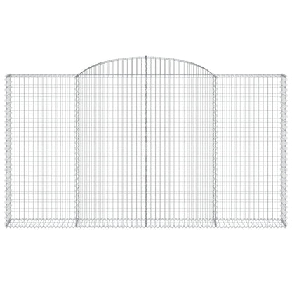 Arched Gabion Basket 300x30x160/180 cm Galvanised Iron
