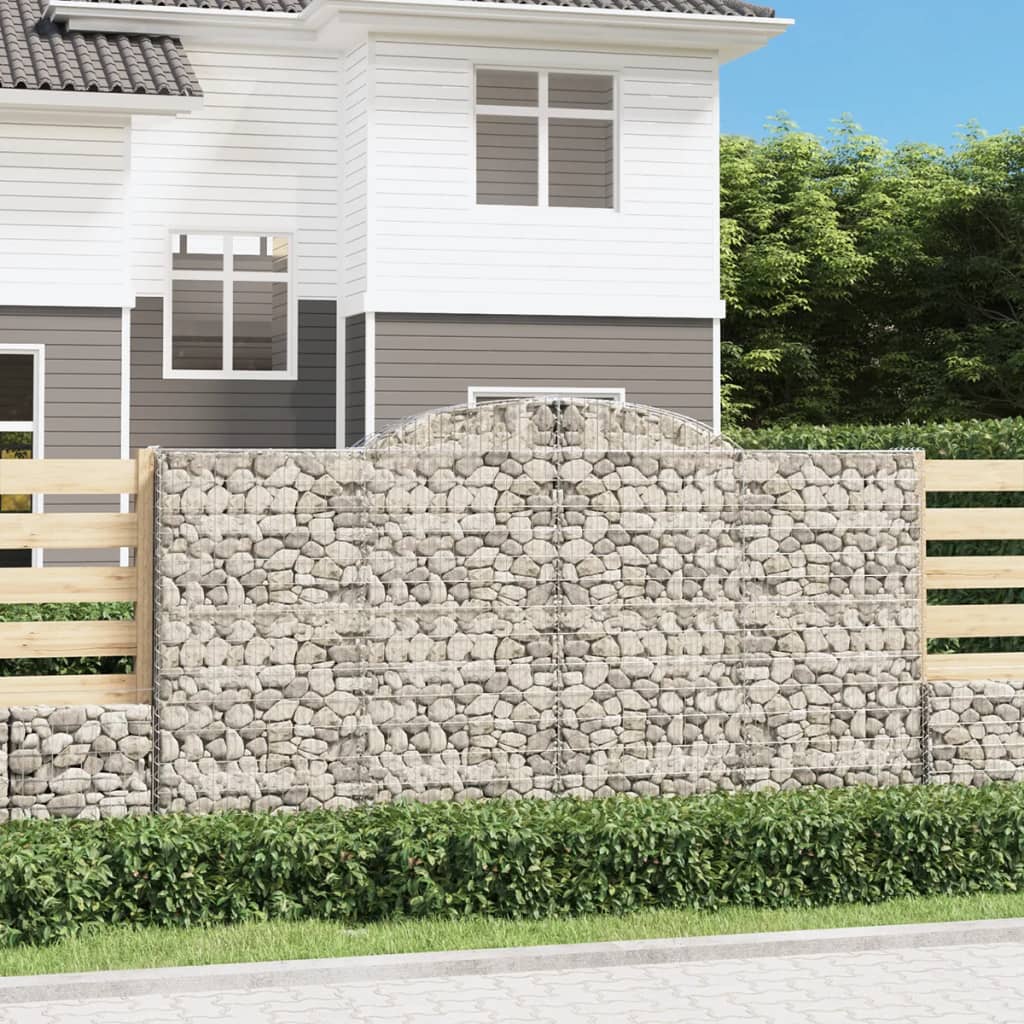 Arched Gabion Basket 300x30x160/180 cm Galvanised Iron