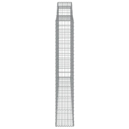 Arched Gabion Basket 300x30x180/200 cm Galvanised Iron