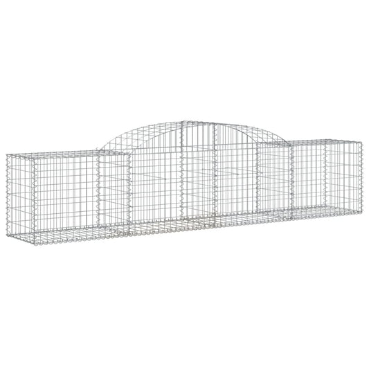 Arched Gabion Basket 300x50x60/80 cm Galvanised Iron