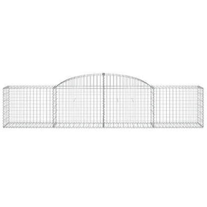 Arched Gabion Basket 300x50x60/80 cm Galvanised Iron