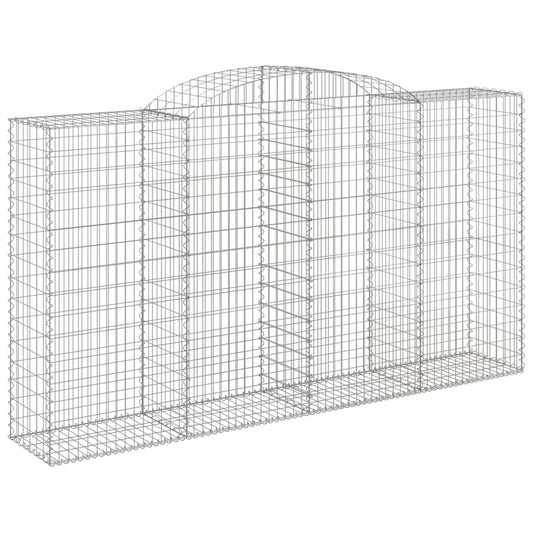 Arched Gabion Basket 300x50x160/180 cm Galvanised Iron