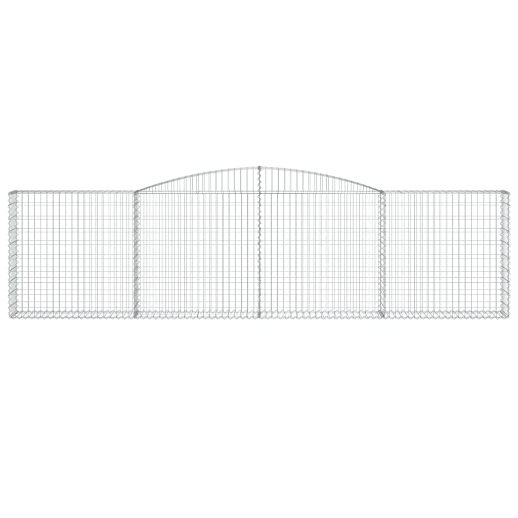 Arched Gabion Basket 400x30x100/120 cm Galvanised Iron