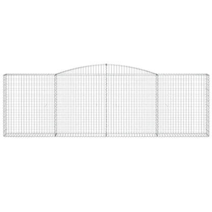 Arched Gabion Basket 400x30x120/140 cm Galvanised Iron