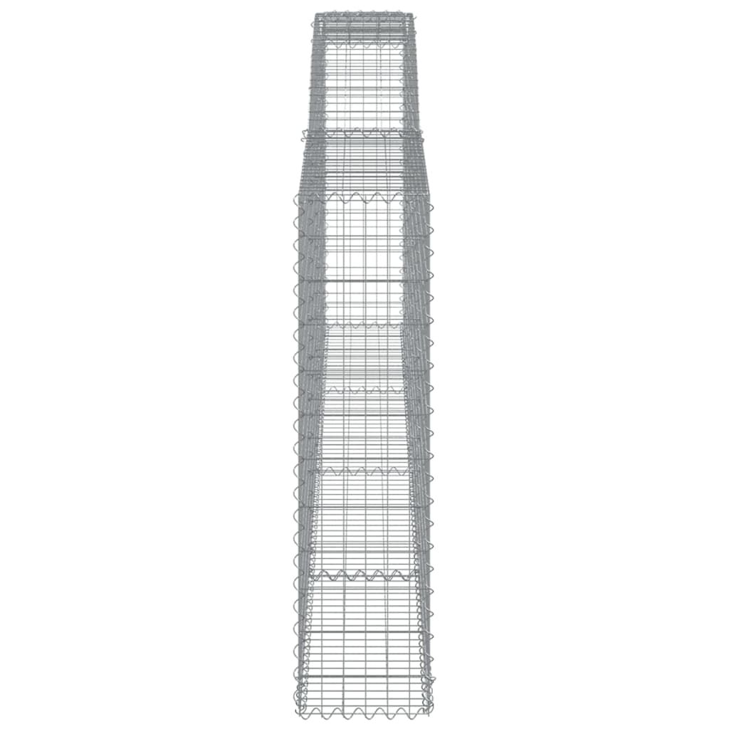 Arched Gabion Basket 400x30x120/140 cm Galvanised Iron