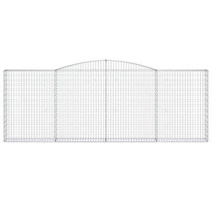 Arched Gabion Basket 400x30x140/160 cm Galvanised Iron