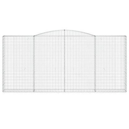 Arched Gabion Basket 400x30x180/200 cm Galvanised Iron