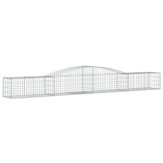 Arched Gabion Basket 400x50x40/60 cm Galvanised Iron