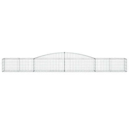 Arched Gabion Basket 400x50x40/60 cm Galvanised Iron