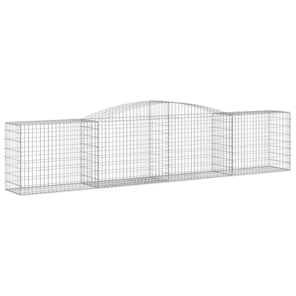 Arched Gabion Basket 400x50x80/100 cm Galvanised Iron
