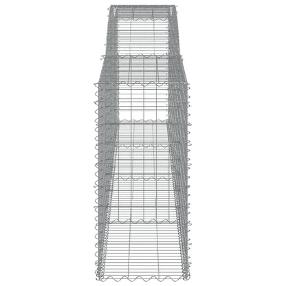 Arched Gabion Basket 400x50x100/120 cm Galvanised Iron