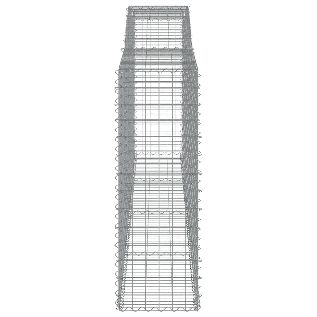 Arched Gabion Basket 400x50x140/160 cm Galvanised Iron