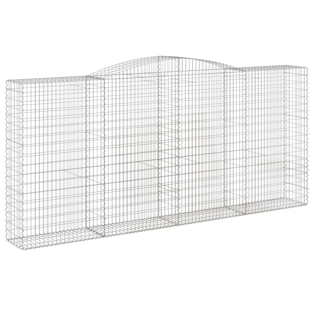 Arched Gabion Basket 400x50x180/200 cm Galvanised Iron