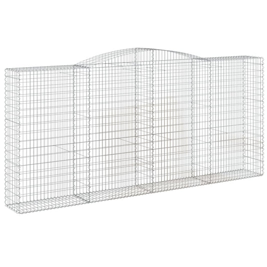 Arched Gabion Basket 400x50x180/200 cm Galvanised Iron