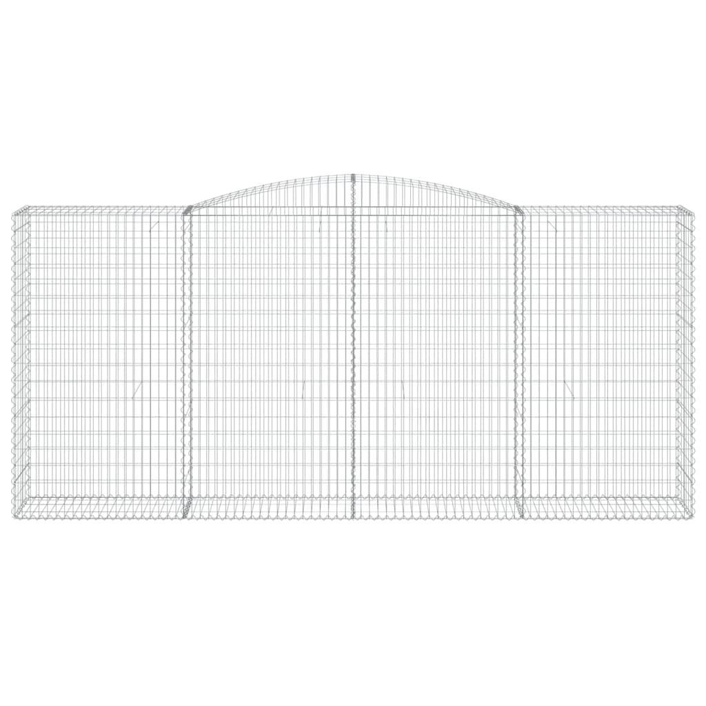 Arched Gabion Basket 400x50x180/200 cm Galvanised Iron
