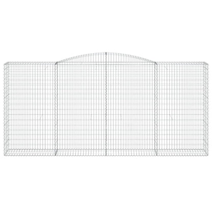 Arched Gabion Basket 400x50x180/200 cm Galvanised Iron