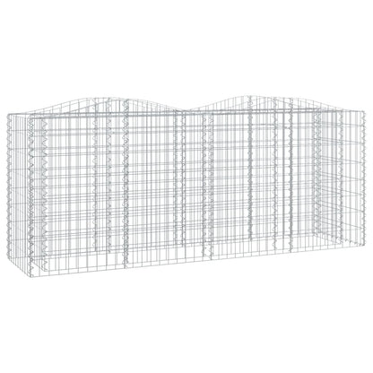 Arched Gabion Raised Bed 200x50x100 cm Galvanised Iron